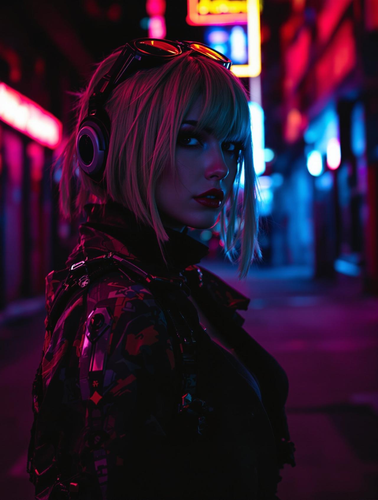 福利姬图片 - COS写真 - 夜色中的COS写真